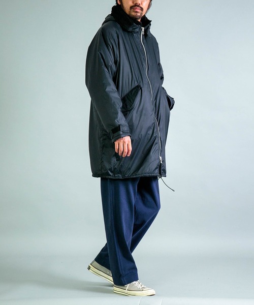 OMNIGOD / GERMAN HOODED COAT/コート/4/コットン/CML/58-127T OMNIGOD mens / オムニゴッド ] クリーミーライト フードデットコート