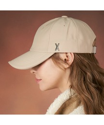 VARZAR（バザール）の「シルバースタッドオーバーフィットボールキャップ Silver stud over fit ball cap black（キャップ）」