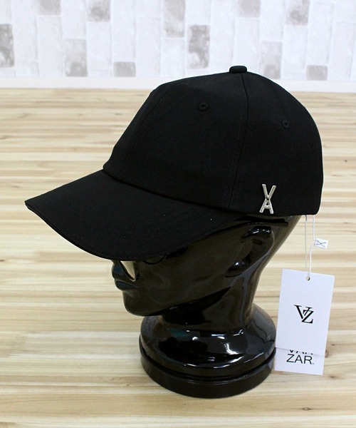 VARZAR　バザール フェイクレザー オーバーフィット ボールキャップ 黒 VARZAR/バザール stud over fit ball cap / スタッドオーバー