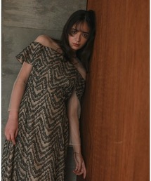 Callarus | 【お呼ばれ・よそいき・結婚式・パーティー・オケージョンドレス】カットブローシェレースデザインワンピースドレス〔Callarus〕(ドレス)