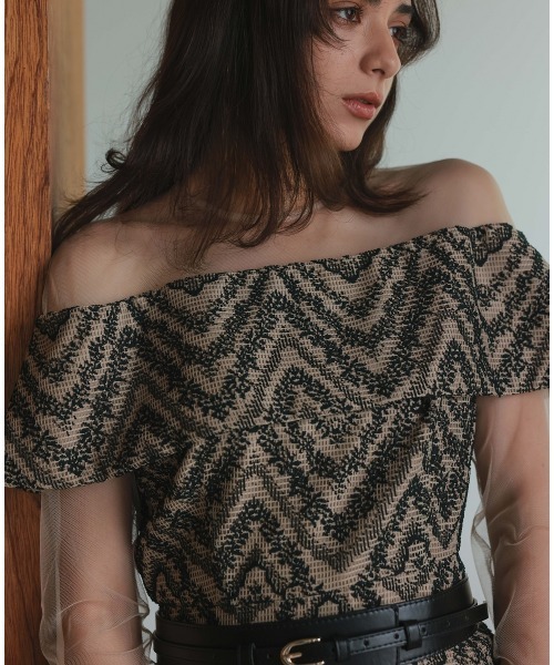 Callarus（カラルス）の「カットブローシェレースデザインワンピースドレス〔Callarus〕（ドレス・レディース・グレー/ベージュ/ブルーグレー・M/LL/L）」の22枚目の写真