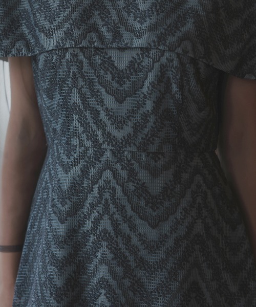 Callarus（カラルス）の「カットブローシェレースデザインワンピースドレス〔Callarus〕（ドレス・レディース・グレー/ベージュ/ブルーグレー・M/LL/L）」の9枚目の写真
