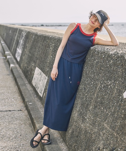Unblend(アンブレンド)の「【 POOLSIDE COFFEE × Unblend 】ロゴ刺繍 カットリブ イージースカート(スカート・レディース・ブラック/ネイビー/グリーン・FREE)」の19枚目の写真