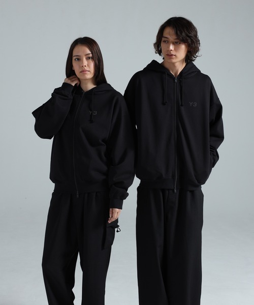 【ワイスリー】Y-3 ワンポイントロゴ スウェット パーカーXL 黒 Y-3 【並行輸入品】Y-3 プルオーバーパーカー ワイスリー adidas