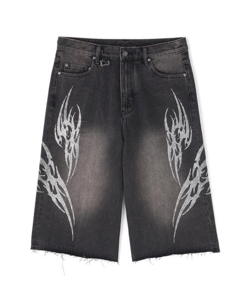 SUPPLIER/サプライヤー/TRIBAL RHINESTONE DENIM SHORTS Supplier/サプライヤー/Tribal Rhinestone Denim Shorts（デニム