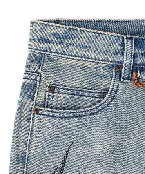 Supplier/サプライヤー/Tribal Rhinestone Denim Shorts（デニム