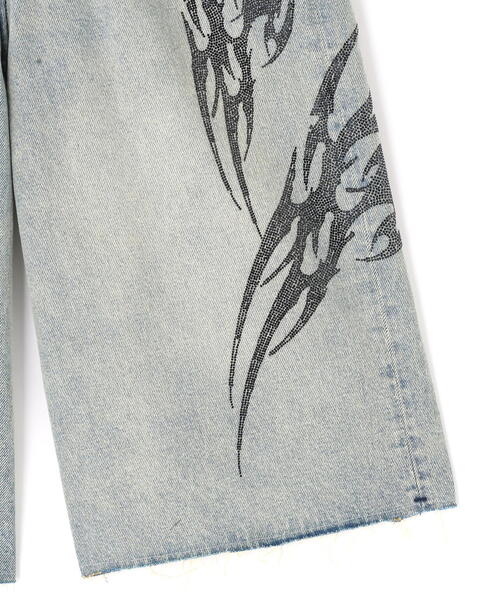 ネ*❌様 3月17日まで販売！ libelice 金刺繍 XLサイズ パンツ ソール裏プリントDesignパンプス [I1316] - レディース