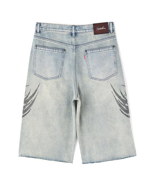 Supplier/サプライヤー/Tribal Rhinestone Denim Shorts（デニム