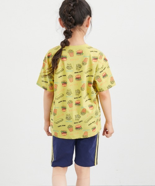 柏原tシャツとハーフパンツ2枚セット 2点セット（プリントTシャツ＋ハーフパンツ）（男の子・女の子