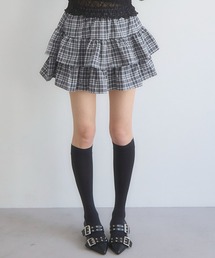 3.3 Field Trip/チェックフリルスカート(インパン付)