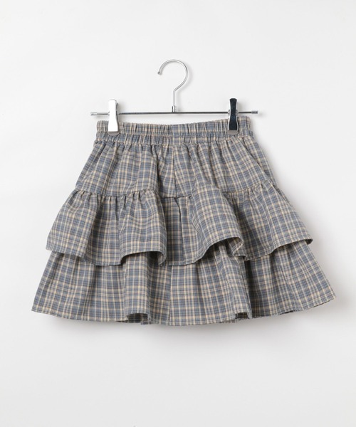 3.3 Field Trip （3.3フィールドトリップ）の「3.3 Field Trip／チェックフリルスカート（インパン付）（スカート・レディース・ブラック/ブルー/ブラウン・FREE）」の22枚目の写真