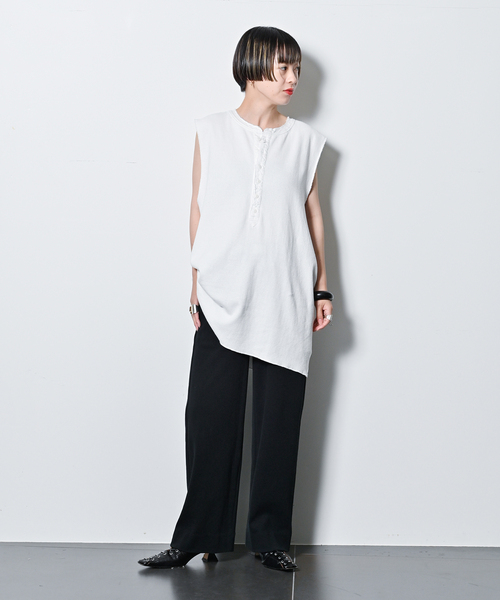 HENRY NECK THERMAL TOP：カットソー（Tシャツ/カットソー