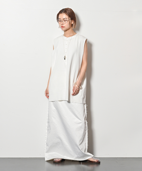 CITYSHOP（シティーショップ）の「HENRY NECK THERMAL TOP：カットソー（Tシャツ/カットソー・レディース・ブラック/ホワイト・FREE）」の11枚目の写真