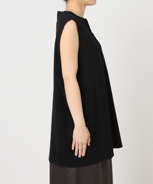 CITYSHOP（シティーショップ）の「HENRY NECK THERMAL TOP：カットソー（Tシャツ/カットソー・レディース・ブラック/ホワイト・FREE）」の16枚目の写真