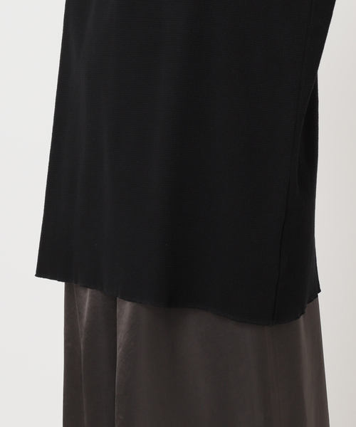 CITYSHOP（シティーショップ）の「HENRY NECK THERMAL TOP：カットソー（Tシャツ/カットソー・レディース・ブラック/ホワイト・FREE）」の18枚目の写真