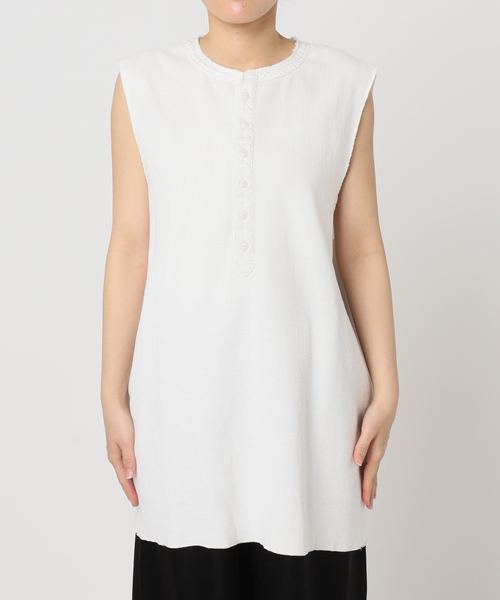 CITYSHOP（シティーショップ）の「HENRY NECK THERMAL TOP：カットソー（Tシャツ/カットソー・レディース・ブラック/ホワイト・FREE）」の20枚目の写真