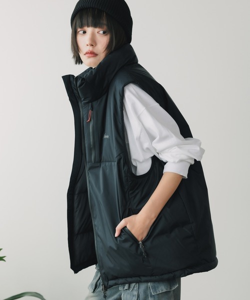 NANGA(ナンガ)の「NANGA/ナンガ AURORA TEX STAND COLLAR DOWN VEST ダウンベスト(ダウンベスト・メンズ・ブラック・XL/M)」の1枚目の写真