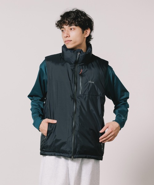 NANGA(ナンガ)の「NANGA/ナンガ AURORA TEX STAND COLLAR DOWN VEST ダウンベスト(ダウンベスト・メンズ・ブラック・XL/M)」の9枚目の写真