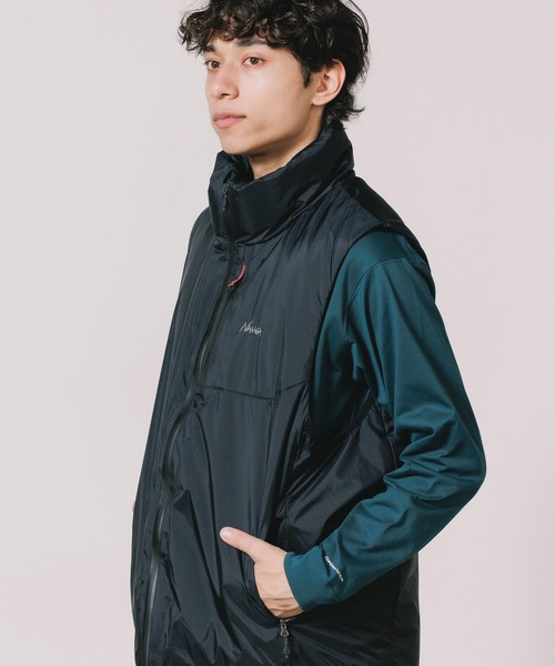 NANGA(ナンガ)の「NANGA/ナンガ AURORA TEX STAND COLLAR DOWN VEST ダウンベスト(ダウンベスト・メンズ・ブラック・XL/M)」の10枚目の写真