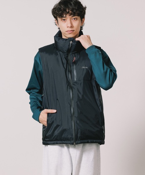 NANGA(ナンガ)の「NANGA/ナンガ AURORA TEX STAND COLLAR DOWN VEST ダウンベスト(ダウンベスト・メンズ・ブラック・XL/M)」の11枚目の写真