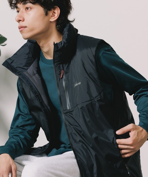NANGA(ナンガ)の「NANGA/ナンガ AURORA TEX STAND COLLAR DOWN VEST ダウンベスト(ダウンベスト・メンズ・ブラック・XL/M)」の12枚目の写真
