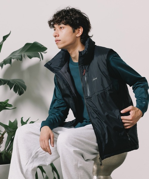 NANGA(ナンガ)の「NANGA/ナンガ AURORA TEX STAND COLLAR DOWN VEST ダウンベスト(ダウンベスト・メンズ・ブラック・XL/M)」の13枚目の写真