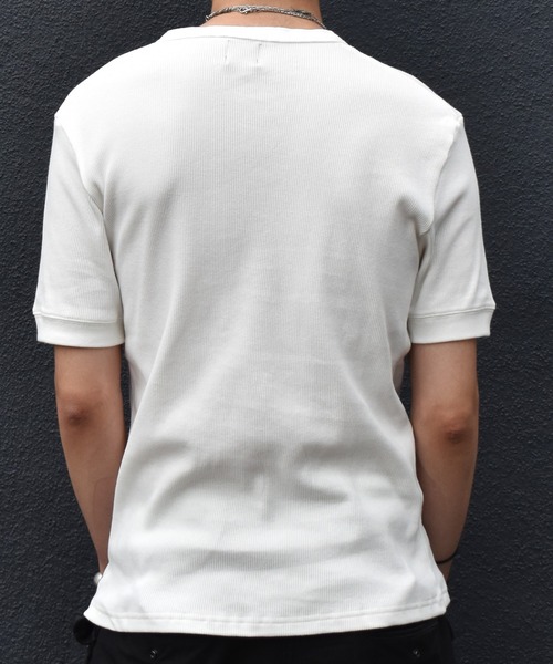 ヘンリーネックワッフルTシャツ（Tシャツ/カットソー）｜Noen