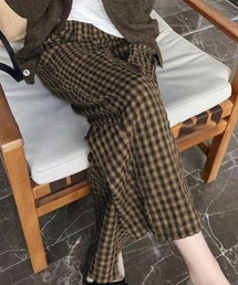 ReRe（リリ）の「選べる2TYPEギンガムチェックルームウエアパンツ（ルームウェア/パジャマ）」