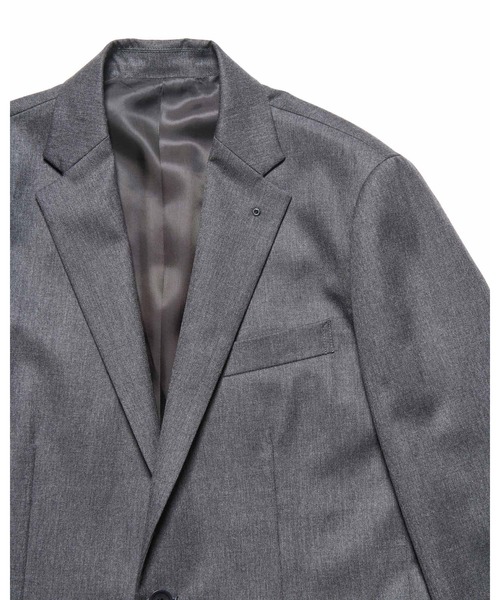 SOPHNET.（ソフネット）の「FLANNEL WOOL STANDARD 2BUTTON JACKET（テーラードジャケット・メンズ・チャコールグレー/ブラック・2/3/5/1/4）」の12枚目の写真