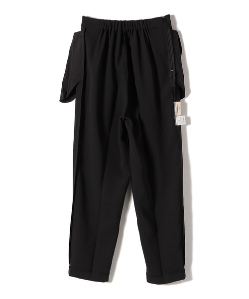 troisiemeCHACO(トロワズィエムチャコ)の「troisiemeCHACO:〈手洗い可能〉テーパード パンツ(スラックス・レディース・ブラック・36)」の3枚目の写真