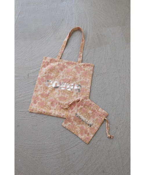 M.deux（エムドゥ）の「インドプリントトート（トートバッグ・レディース・ピンク/イエロー・FREE）」の2枚目の写真