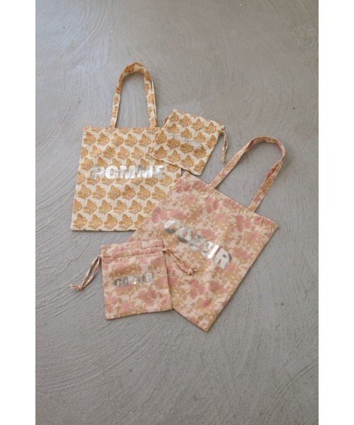 M.deux（エムドゥ）の「インドプリントトート（トートバッグ・レディース・ピンク/イエロー・FREE）」の5枚目の写真