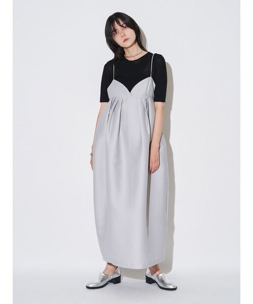 ELENDEEK（エレンディーク）の「ラウンドキャミワンピース（ワンピース・レディース・ライトグレー/ブラック・01/02）」の7枚目の写真
