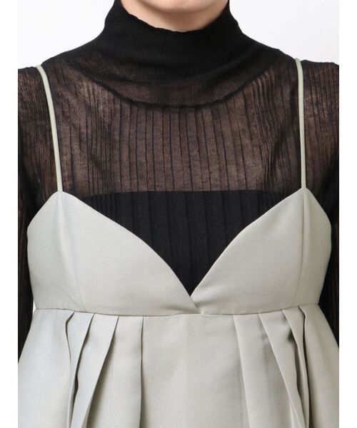 ELENDEEK（エレンディーク）の「ラウンドキャミワンピース（ワンピース・レディース・ライトグレー/ブラック・01/02）」の15枚目の写真