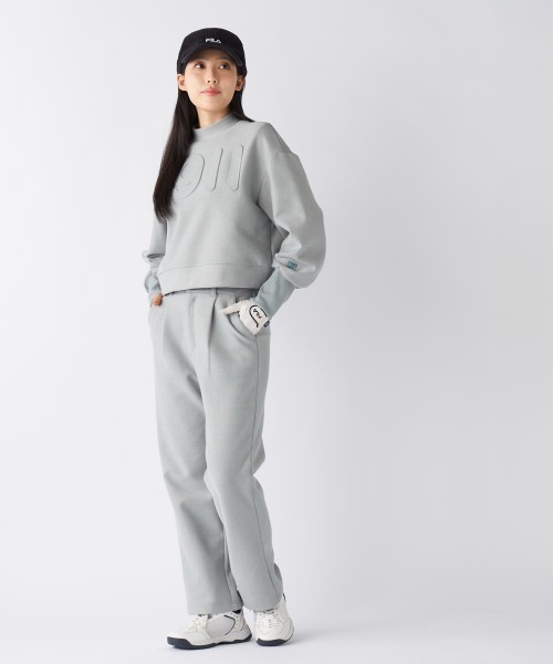 FILA GOLF(フィラゴルフ )の「裏起毛ショート丈プルオーバー(スウェット・レディース・オフホワイト/グレー/ブラック・X-LARGE/LARGE/SMALL/MEDIUM)」の17枚目の写真