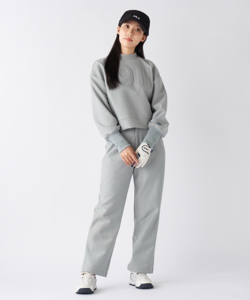FILA GOLF(フィラゴルフ )の「裏起毛ショート丈プルオーバー(スウェット・レディース・オフホワイト/グレー/ブラック・X-LARGE/LARGE/SMALL/MEDIUM)」の18枚目の写真