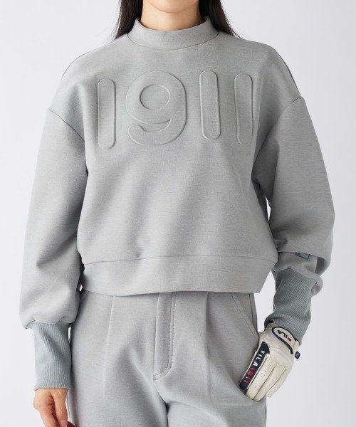 FILA GOLF(フィラゴルフ )の「裏起毛ショート丈プルオーバー(スウェット・レディース・オフホワイト/グレー/ブラック・X-LARGE/LARGE/SMALL/MEDIUM)」の19枚目の写真