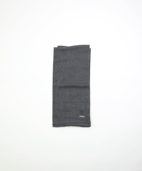 KHATA（カタ）の「[KHATA] CASHMERE MIX STOLE / カシミアウールストール（マフラー・メンズ・ライトブラウン/チャコールグレー・FREE）」の14枚目の写真