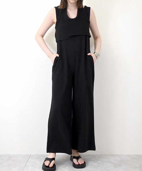 STYLEBLOCK（スタイルブロック）の「マルチウェイセットオールインワン（サロペット/オーバーオール・レディース・グレイッシュベージュ/ブラック・M）」の6枚目の写真