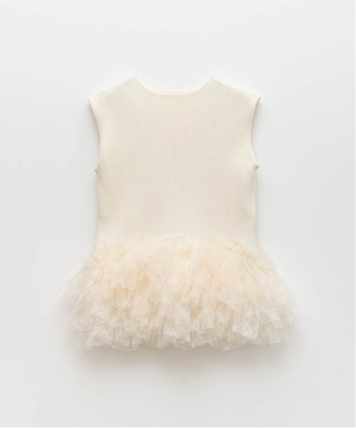 RANDA（ランダ）の「チュールフリルニットトップス（ニット/セーター・レディース・クリーム/ピンク/ダークグレー・FREE）」の20枚目の写真