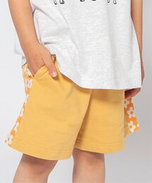ESTIVO イエロー ジャケット フラワー柄パンツ 花柄プリントプリーツワイドパンツ プリーツパンツ ボタニカル