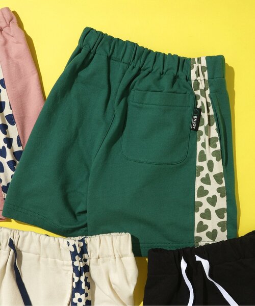 BREEZE（ブリーズ）の「サイド総柄切替カットソーパンツ（その他パンツ・キッズ・ブラック/オフホワイト/グリーン/ピンク/イエロー・80/90/100/110/120/130/140）」の6枚目の写真