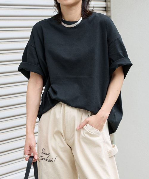 tシャツ 「追加3」タックスウェットTシャツ レディース 追加3》タックスウェットTシャツ（Tシャツ/カットソー