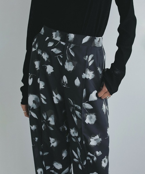 MANOF マノフ　ベロアパンツ MANOF マノフ “SHEER HEM PANTS” シアーヘムパンツ | t / wo