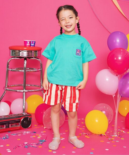 BREEZE(ブリーズ)の「【ジュニア対応】サイドポケットハーフパンツ(その他パンツ・キッズ・レインボー/ラベンダー/ライム/ベージュ/インディゴブルー/レッド/アイボリー/グリーン/ブラック/ミント・150/130/140/120/100/90/80/110)」の15枚目の写真