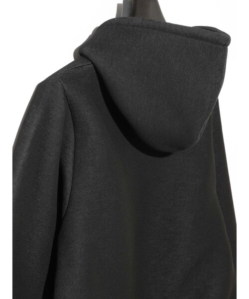 MIDIUMISOLID(ミディウミソリッド)の「MIDIUMISOLID for Ladies シアーダブルニットジップパーカー(Tシャツ/カットソー・レディース・ブラック/ライトグレー・FREE)」の20枚目の写真