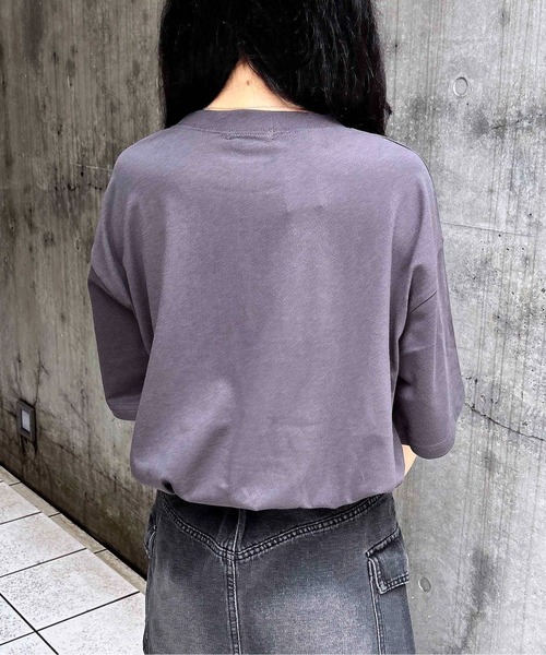 INGNI(イング)の「【WEB限定】ねこニット帽&キャップTシャツ(Tシャツ/カットソー・レディース・オフホワイト/オートミール/スミクロ・M)」の15枚目の写真
