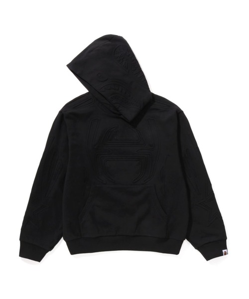 A bathing ape パーカー 短丈 PADDED SHARK CROPPED FIT PULLOVER HOODIE（パーカー）｜A
