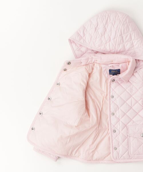 POLO RALPH LAUREN CHILDRENSWEAR(ポロ ラルフ ローレン チルドレンズウェア)の「キルテッド ウォーターリペラント バーン ジャケット(その他アウター・キッズ・ピンク・3/6/4)」の6枚目の写真