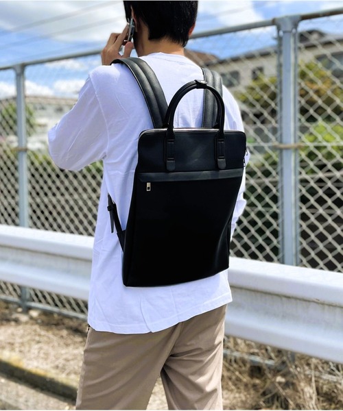 Rename（リネーム）の「Rename 合皮 ビジネスリュック（バックパック/リュック・メンズ・ブラック・FREE）」の10枚目の写真